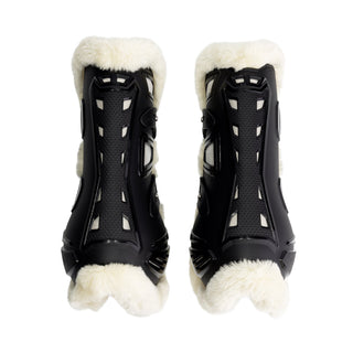 Air Flex Tendon Boots with Faux Fur - Black - Mrs. Ros