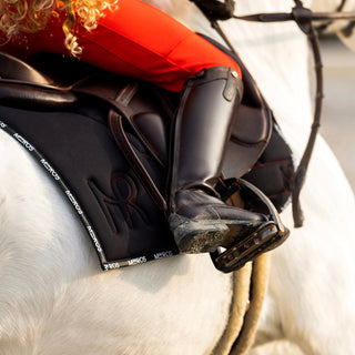 ICONIC All-Purpose Pony Saddle Pad - Black/Red - Mrs. Ros