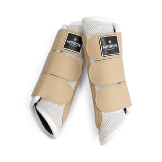 Neoprene & Mesh Splint Boots - Front - White & Beige - Mrs. Ros