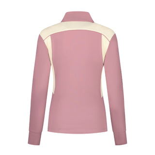 Trainingsjacket with contrast mesh Blushing rose