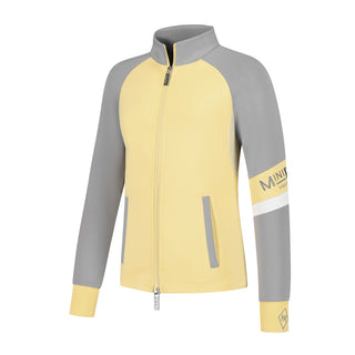 Mini Ros Softshell Training Jacket Zoë - Stripe Soft Yellow