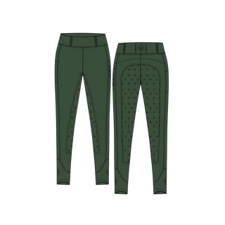 PRE ORDER FW 26/27 -Softshell Silhouette Riding Breeches - Dark Forest
