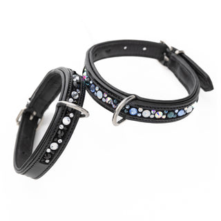 STELLUX™ Black & Chrystal Dog Collar