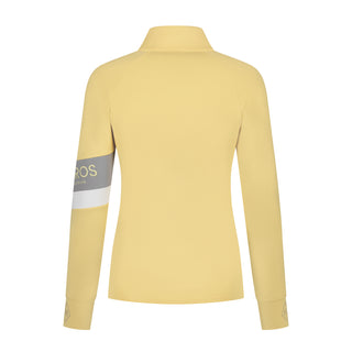 Mrs. Ros Softshell trainingjacket stripe Suprior Soft Yellow
