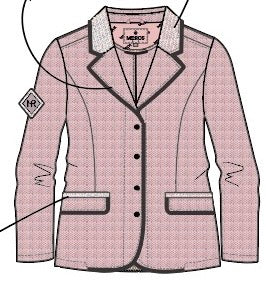 PRE ORDER SS 26 - Showjacket Mesh - Blush Noir