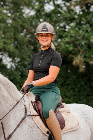 AVAILABLE FROM SEPTEMBER 12 - Softshell Silhouette Riding Breeches - Dark Forest