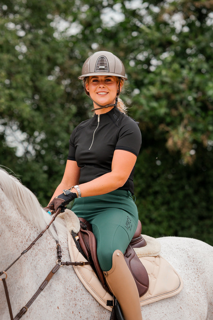 Softshell Silhouette Riding Breeches - Dark Forest