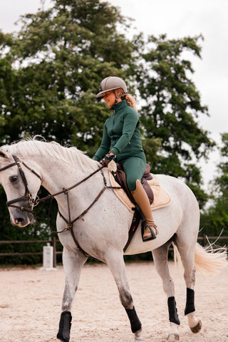 AVAILABLE FROM SEPTEMBER 12 - Softshell Silhouette Riding Breeches - Dark Forest
