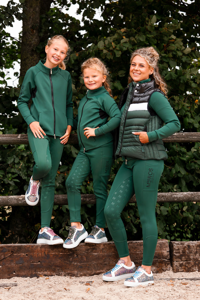Mini Ros Softshell Training Jacket Green - Dark Forest