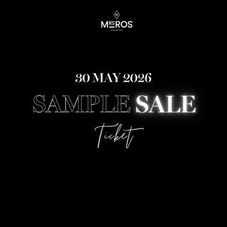 free ticket Sample Sale Saturday 30 May 2026