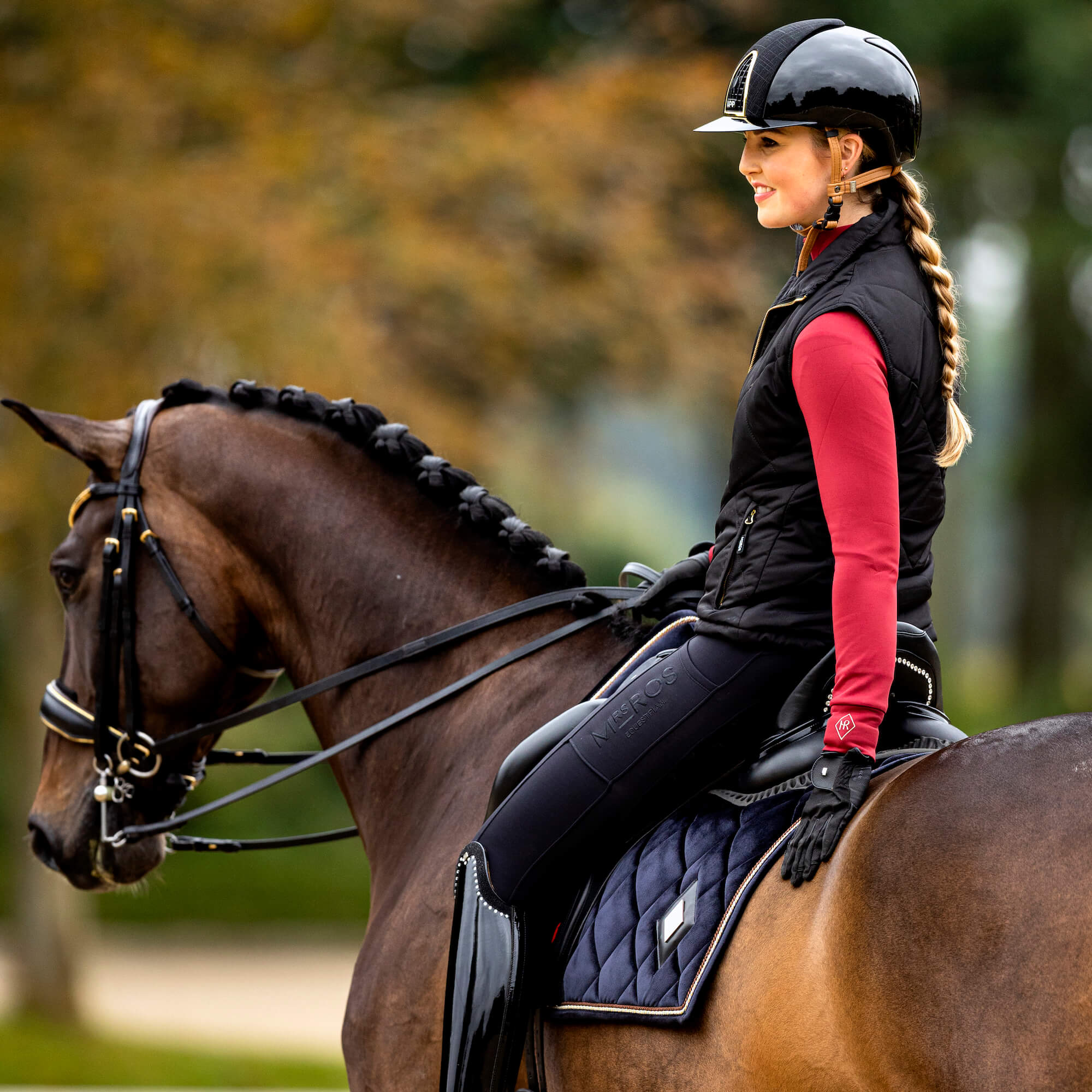 Mrs. Softshell Black Silhouette Phantom Ros Breeches | -