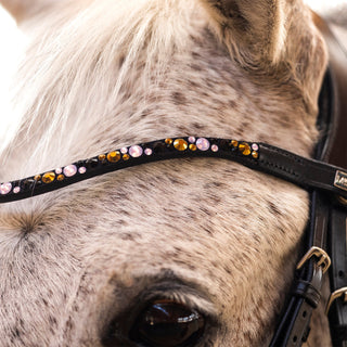 Stellux Browband - Light Pink Black Gold - NEW! - Mrs. Ros